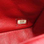 Chanel Shoulder Bag Mini Quilted Red Leather Chain — view 5