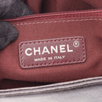Chanel Shoulder Bag Boy Large Quilted Gradient Black Gray Leather Chain — view 4