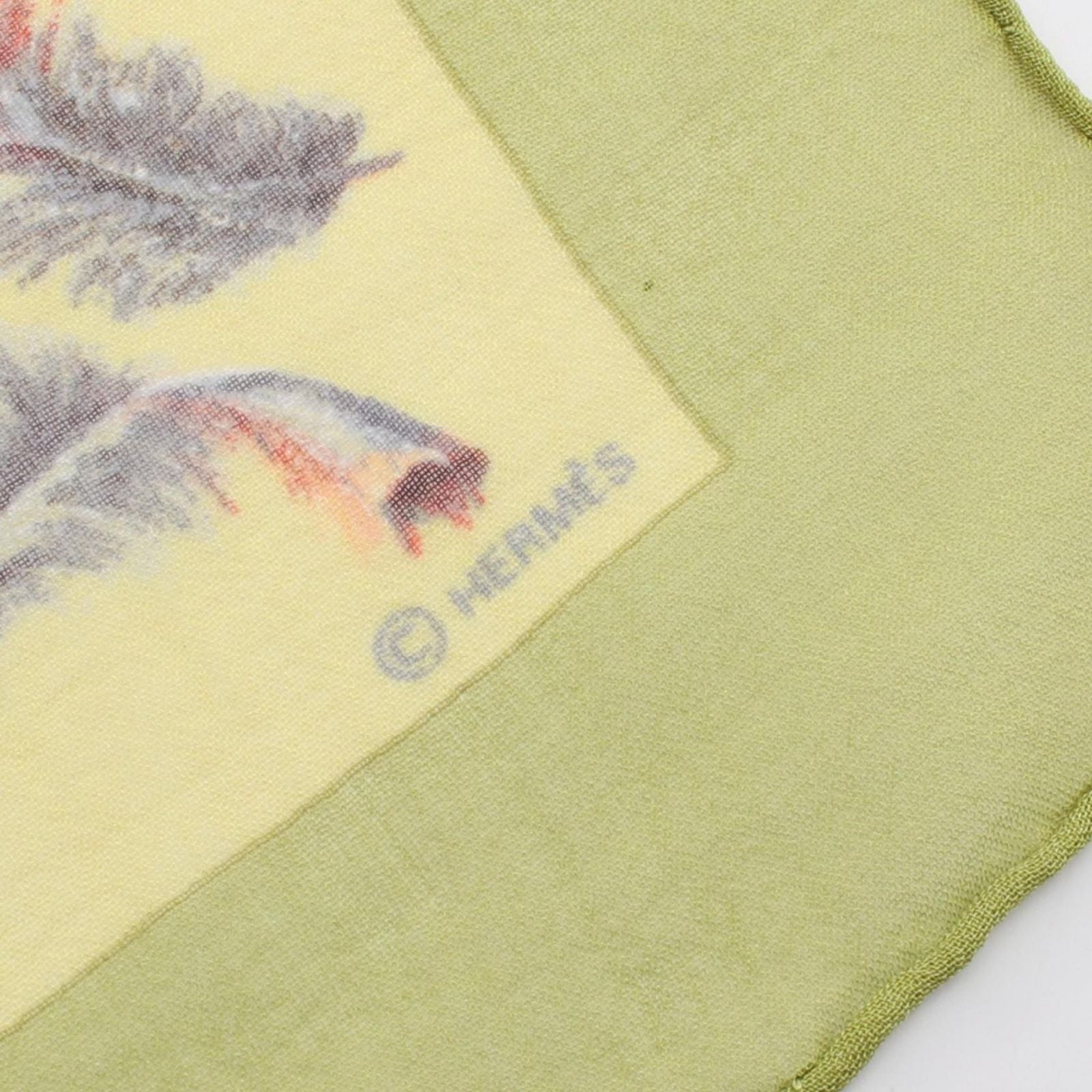 Hermes Scarf Petit Carre 45 Plumes Silk — view 2