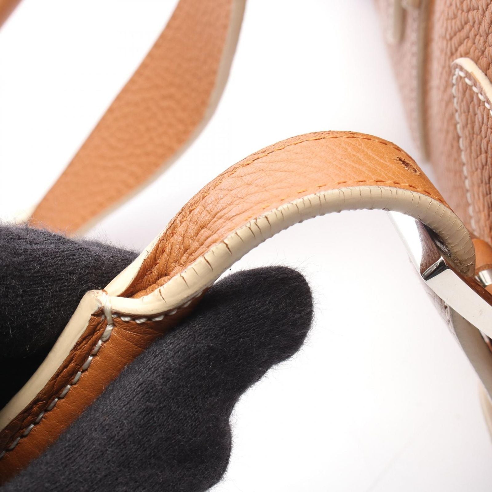 Loewe Senda Brown Leather Shoulder — view 5