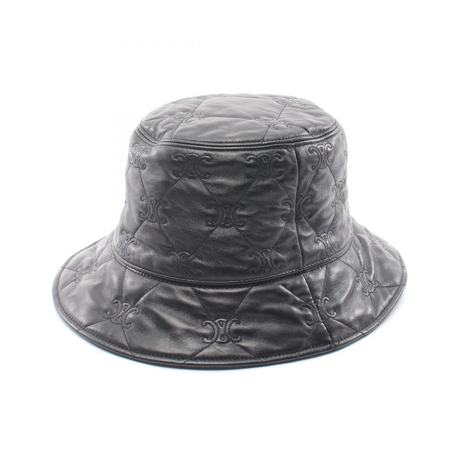 Celine Hat Triomphe Quilted Bucket