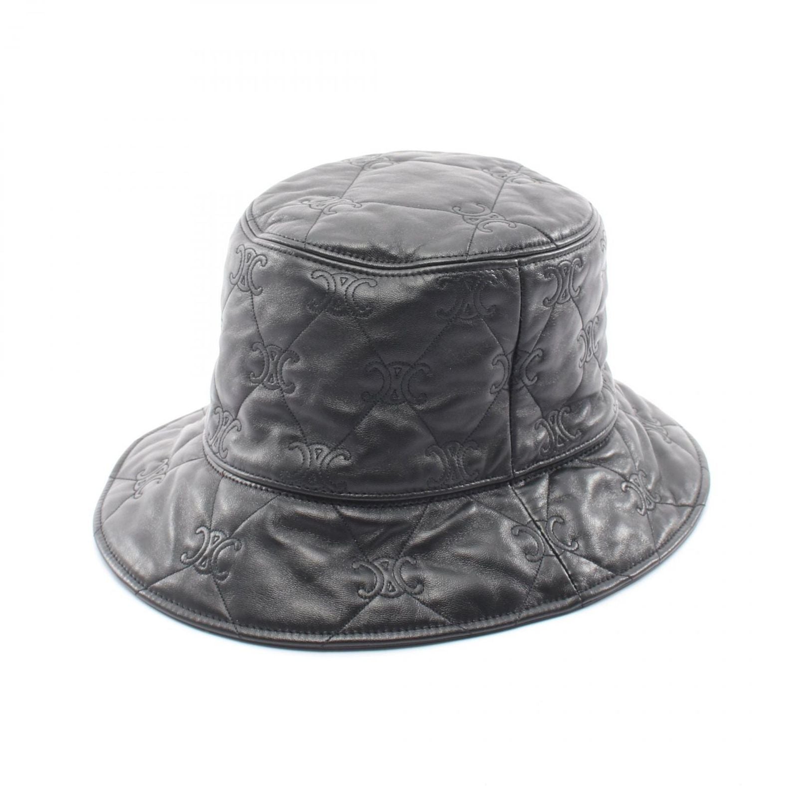 Celine Hat Triomphe Quilted Bucket — view 2
