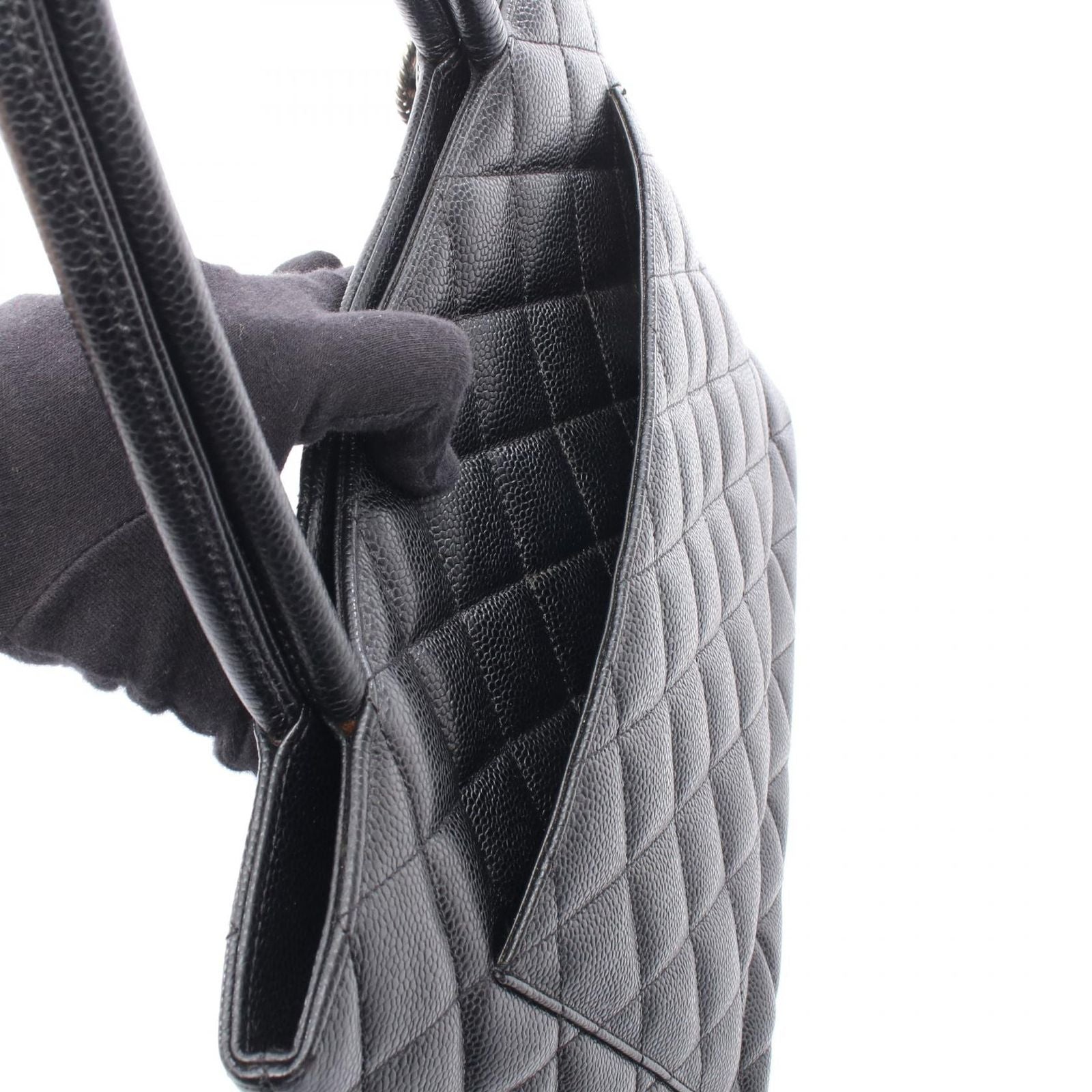 Chanel Tote Reissue Black Calf — view 6