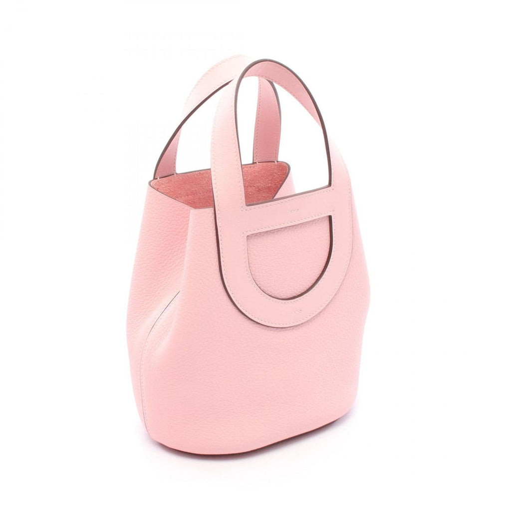 Hermes Handbag in the Loop 18 Rose Sakura Leather Calf in — view 2
