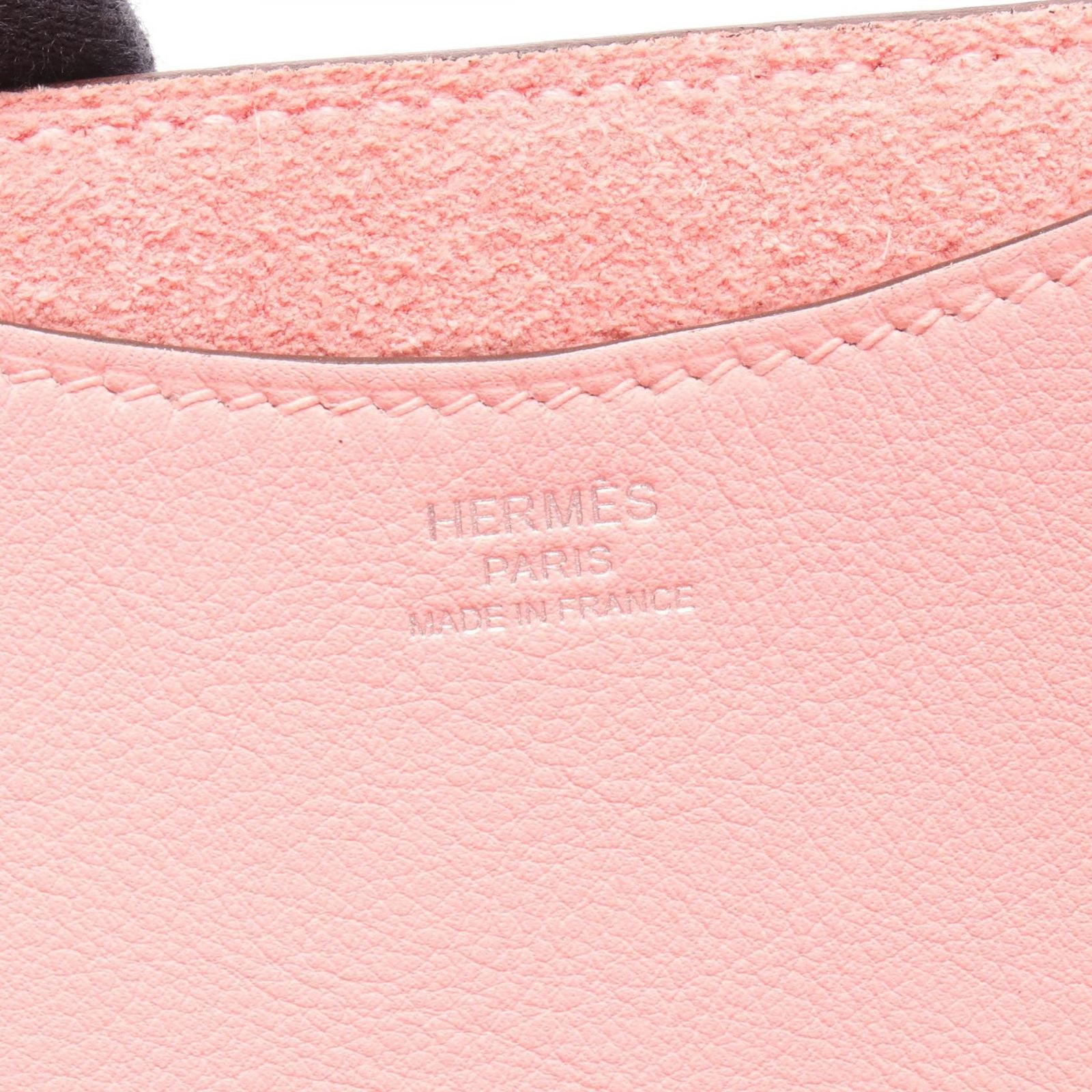 Hermes Handbag in the Loop 18 Rose Sakura Leather Calf in — view 4