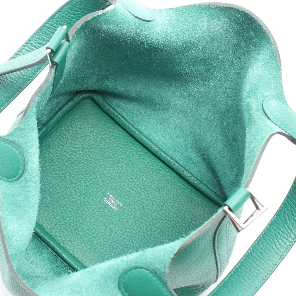 Hermes Handbag Picotin Lock PM Vert Verdigo Leather — view 3
