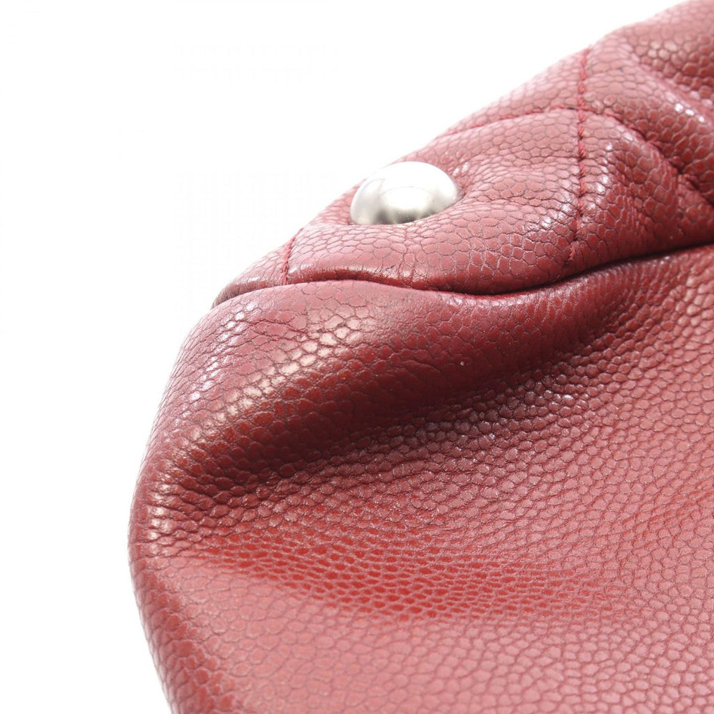 Chanel Tote Quilted CC Logo Chain Bordeaux Calf — view 9