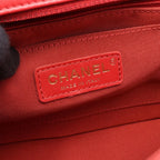 Chanel Shoulder Bag Chain a Full Flap Red Leather — view 4