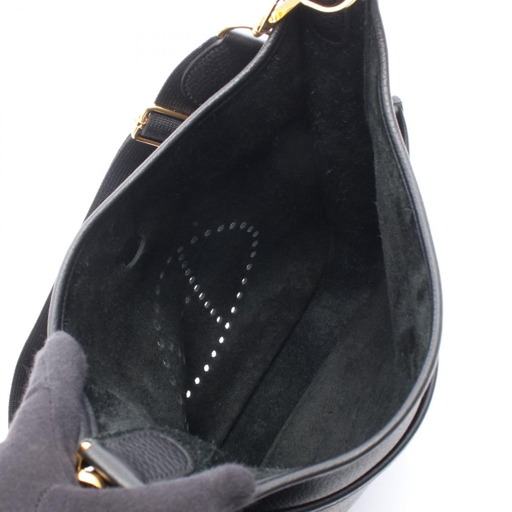 Hermes Shoulder Bag Evelyne 3 Trois PM Black Leather — view 3