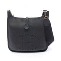 Hermes Shoulder Bag Evelyne 3 Trois PM Black Leather