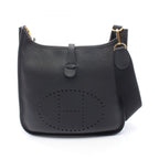 Hermes Shoulder Bag Evelyne 3 Trois PM Black Leather