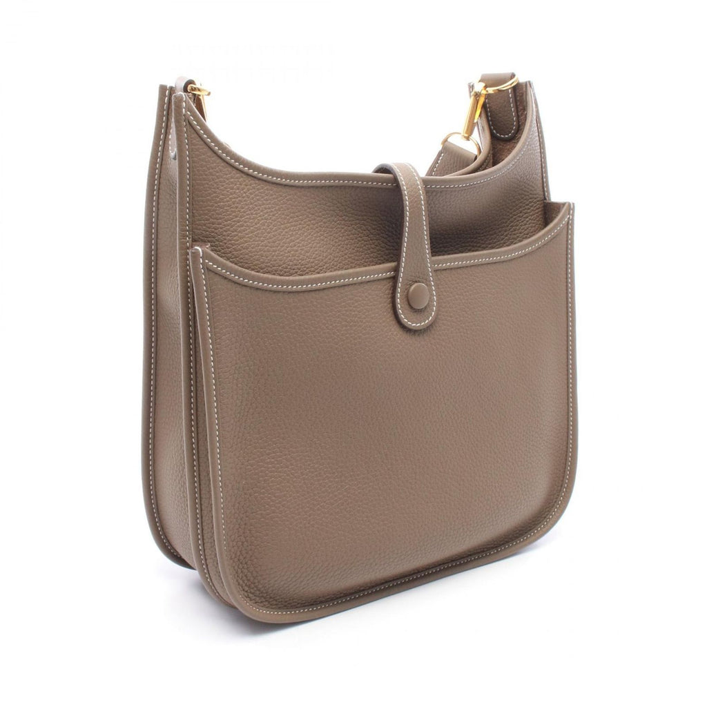 Hermes Shoulder Bag Evelyne 3 Trois PM Etoupe Leather — view 2