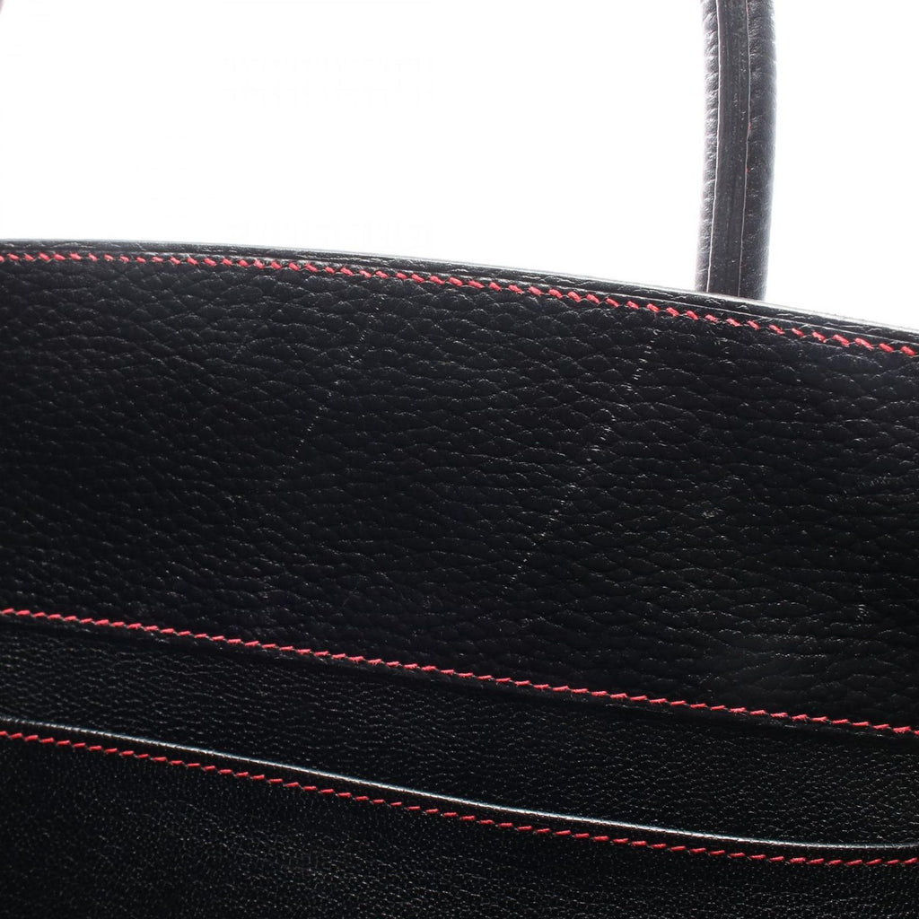 Hermes Tote White Bus GM Black Leather — view 6