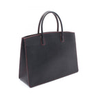 Hermes Tote White Bus GM Black Leather — view 2