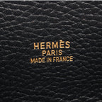 Hermes Tote White Bus GM Black Leather — view 4