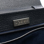 Loewe Handbag 2-Way Navy Leather — view 4