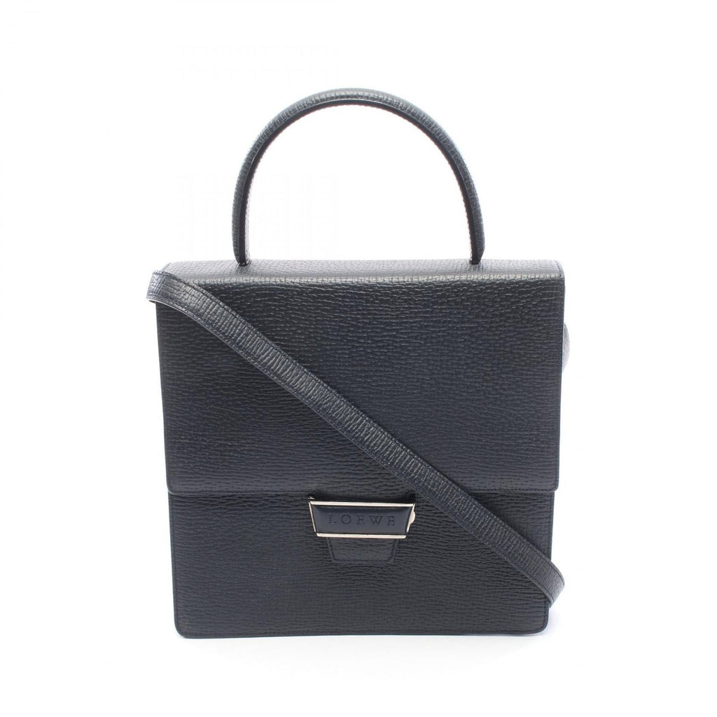 Loewe Handbag 2-Way Navy Leather