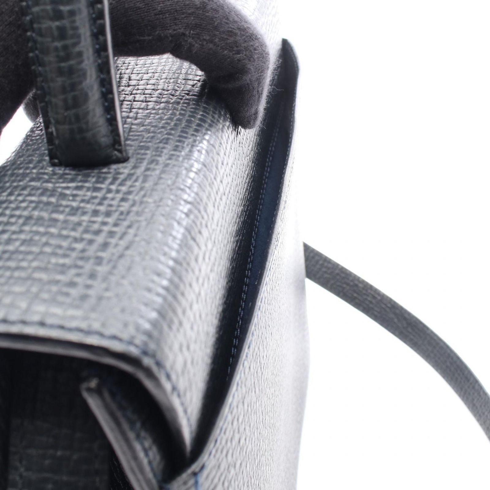 Loewe Handbag 2-Way Navy Leather — view 5
