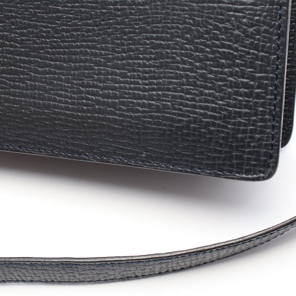 Loewe Handbag 2-Way Navy Leather — view 9