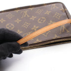 Louis Vuitton Handbag Pochette Canvas Leather — view 6