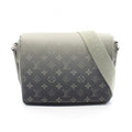 Louis Vuitton Shoulder Bag District PM Khaki Green Canvas Leather