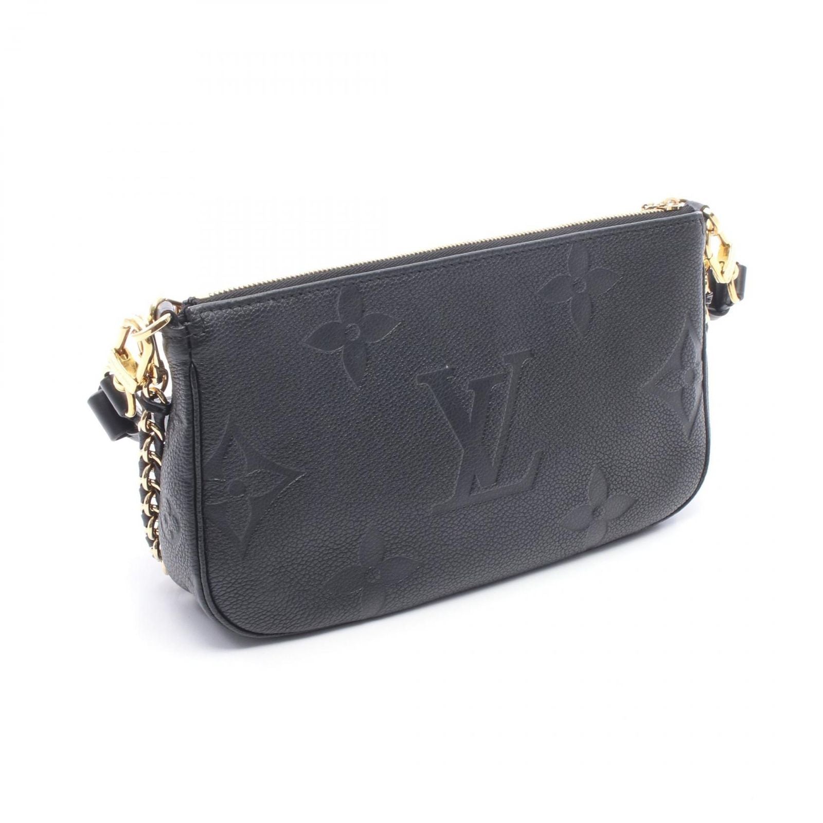 Louis Vuitton Shoulder Bag Noir Leather Multi Pochette Accessoir — view 2