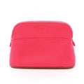 Hermes Pouch Bolide 20 06 Hibiscus Canvas Leather Mini