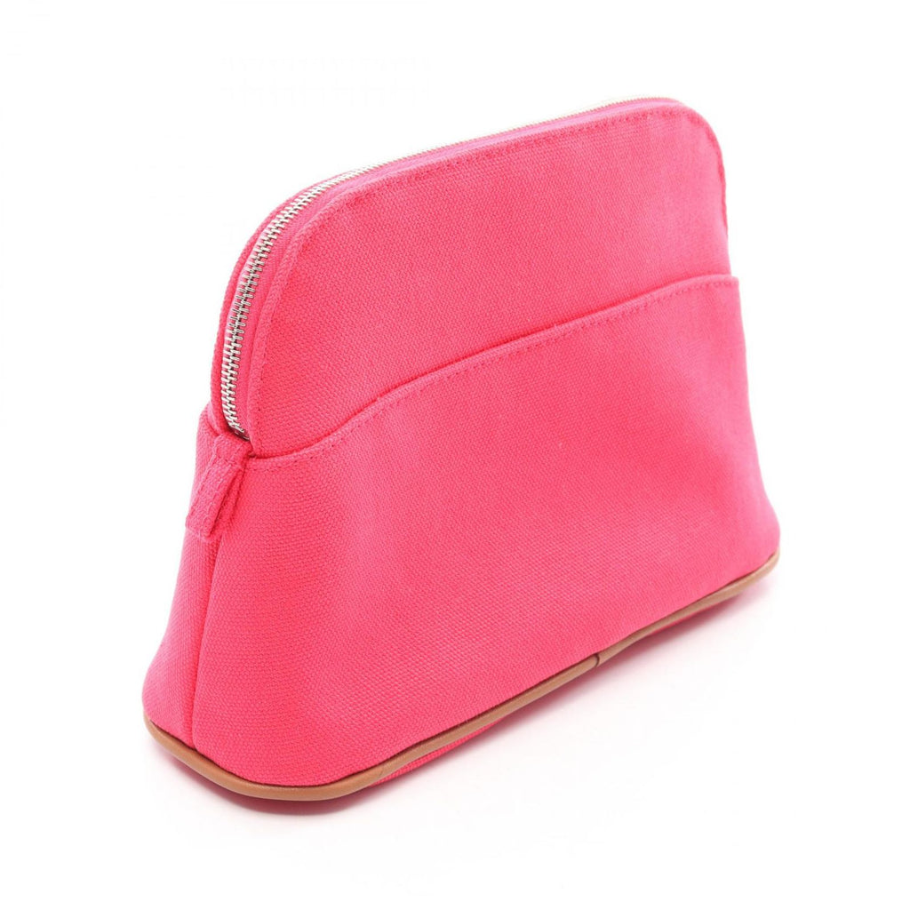 Hermes Pouch Bolide 20 06 Hibiscus Canvas Leather Mini — view 2