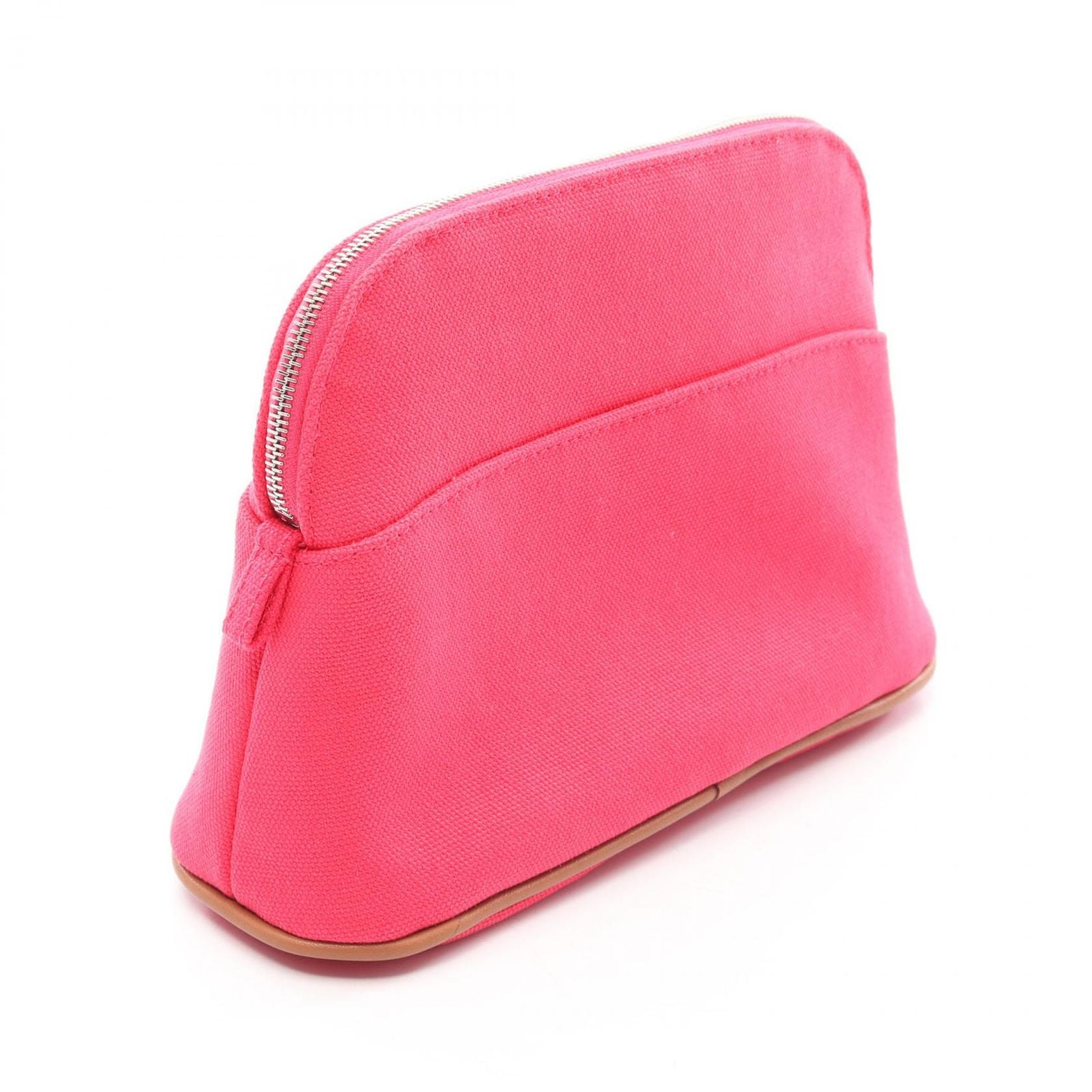 Hermes Pouch Bolide 20 06 Hibiscus Canvas Leather Mini — view 2