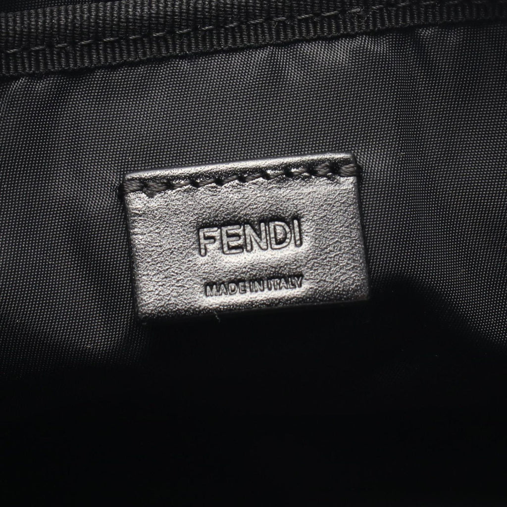 Fendi Pouch FF Jacquard Small Black Canvas Leather — view 4