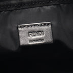 Fendi Pouch FF Jacquard Small Black Canvas Leather — view 4