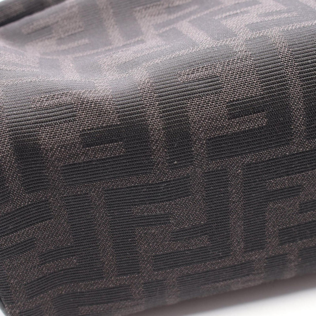 Fendi Pouch FF Jacquard Small Black Canvas Leather — view 5
