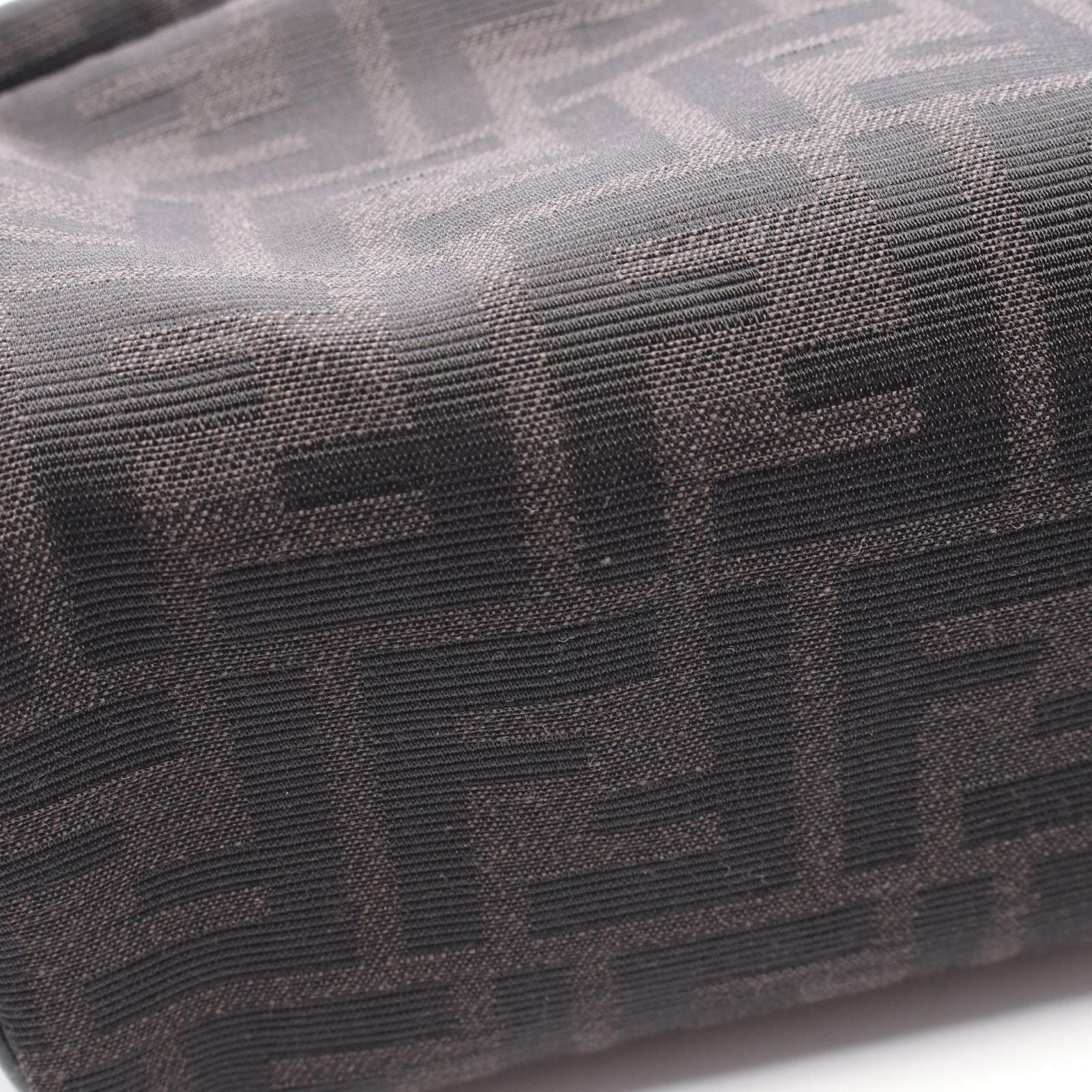 Fendi Pouch FF Jacquard Small Black Canvas Leather — view 5