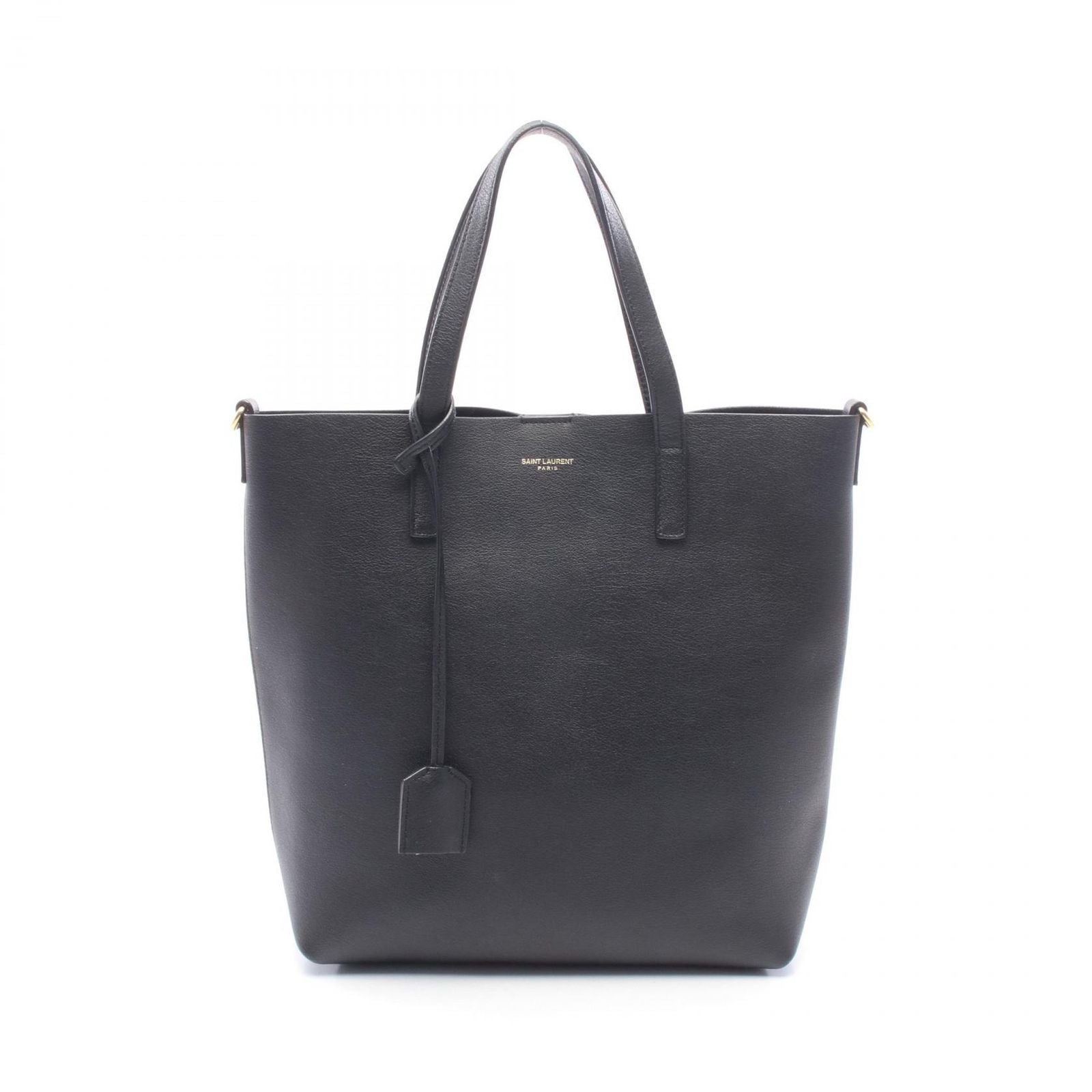 Saint Laurent Paris Tote Toy Shopping Black Leather