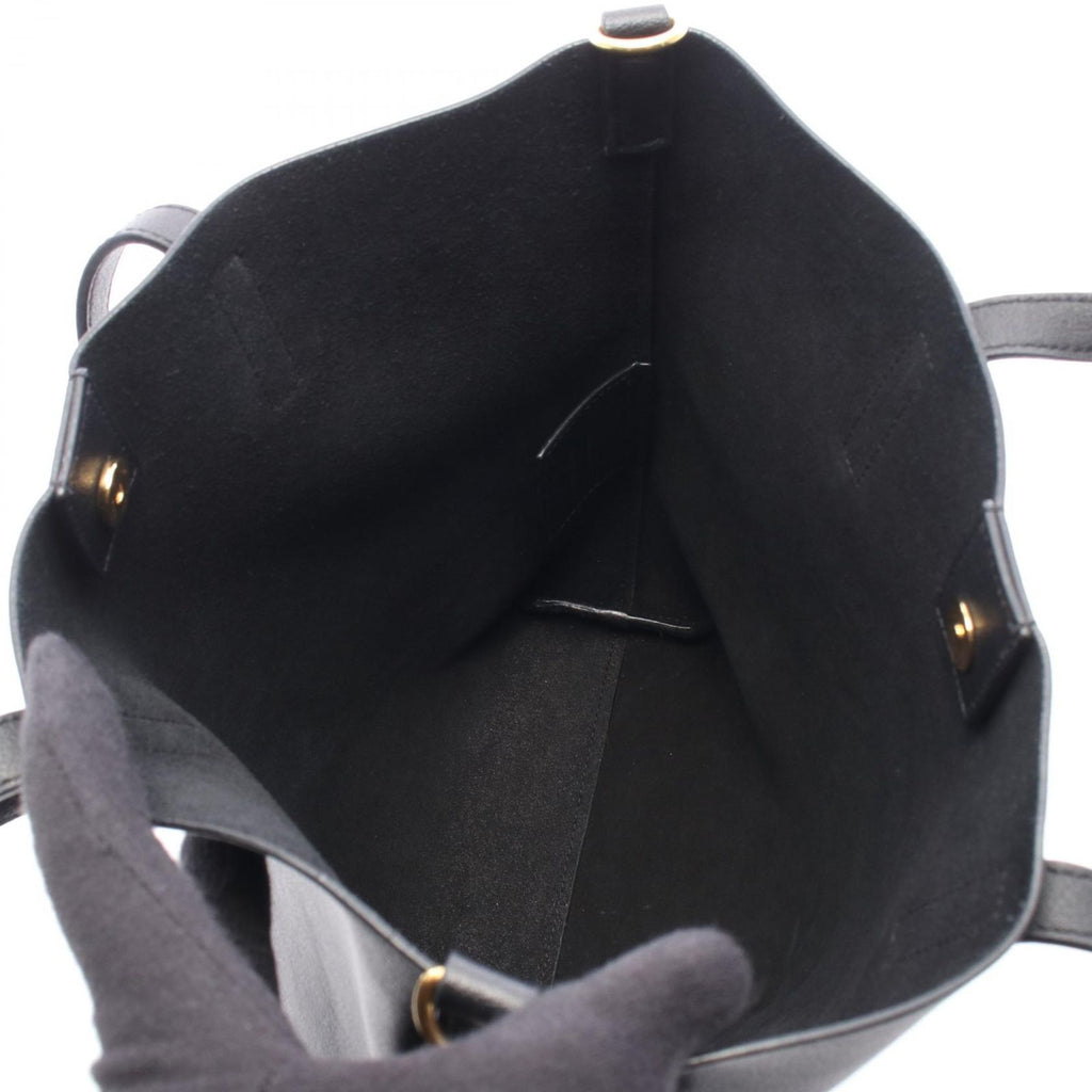Saint Laurent Paris Tote Toy Shopping Black Leather — view 3