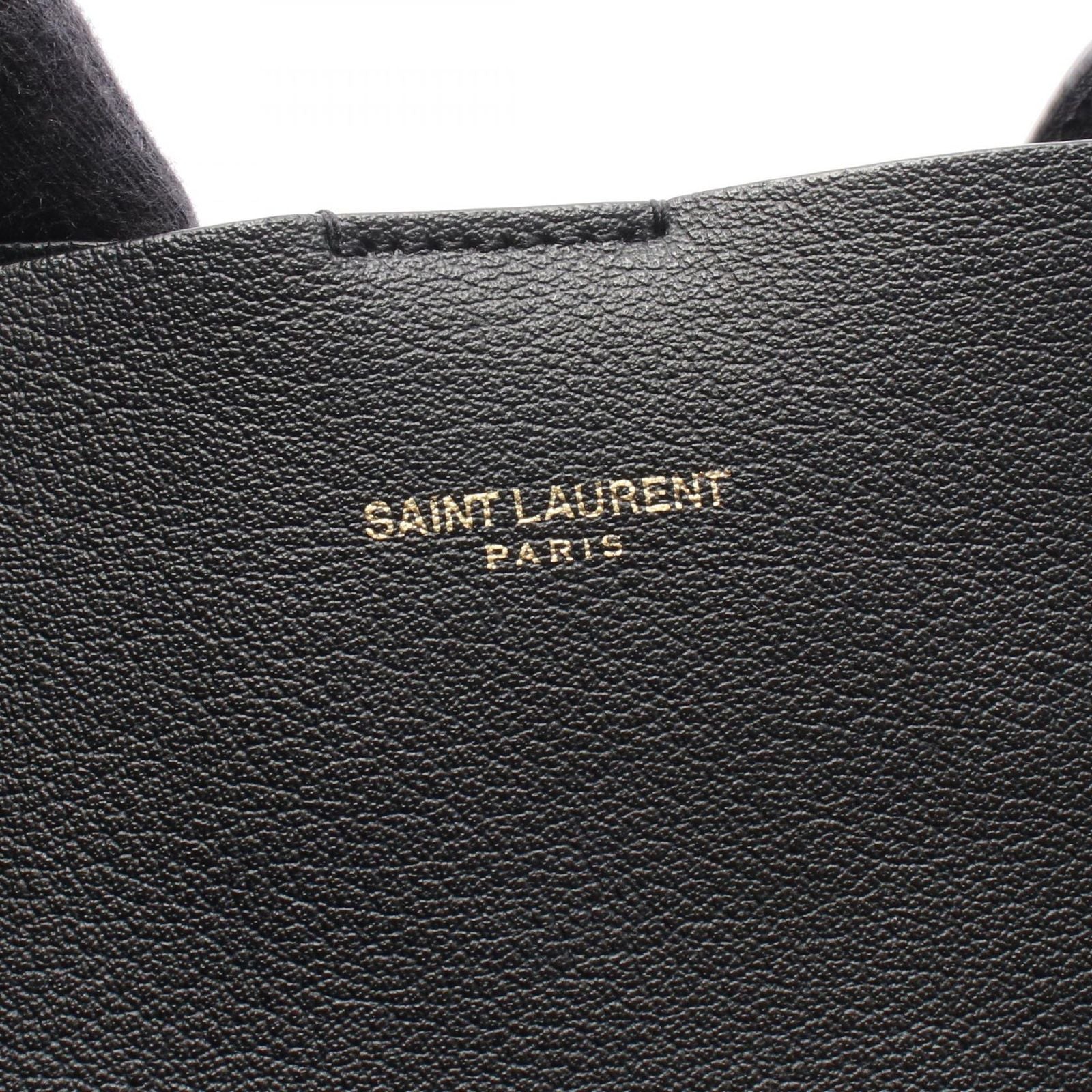 Saint Laurent Paris Tote Toy Shopping Black Leather — view 4