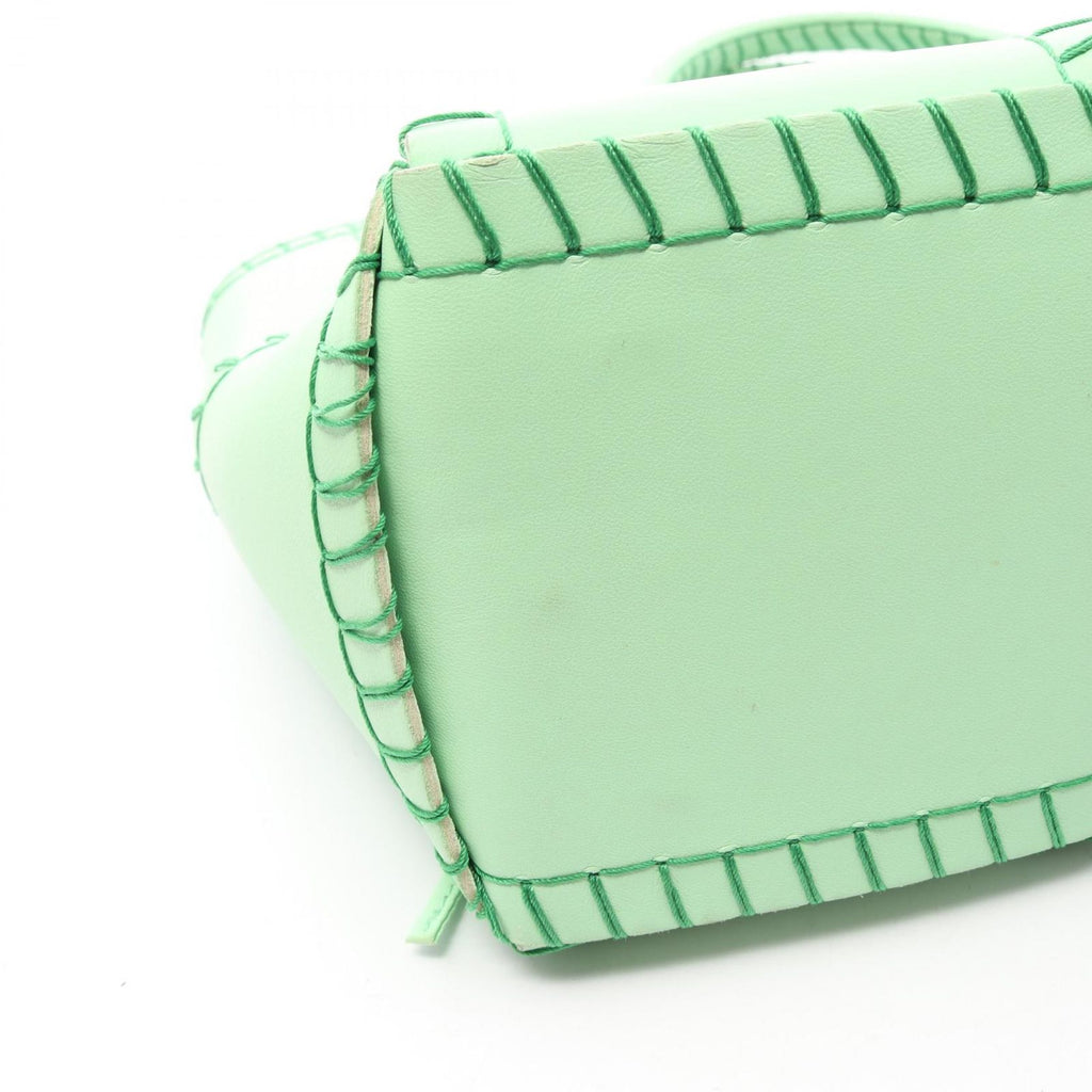 Bottega Veneta Handbag Arco Small Light Green Leather Maxi Intrecciato Tote — view 5
