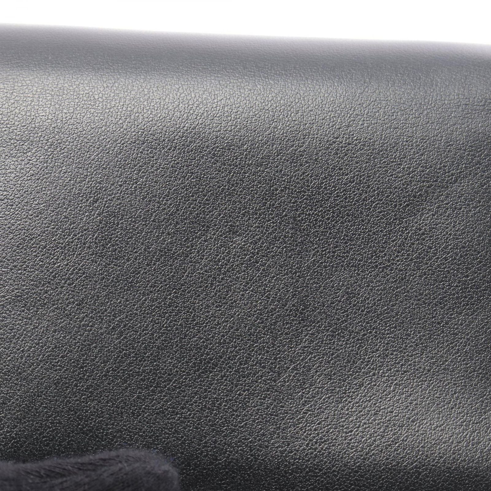 Celine Shoulder Bag Maillon Mini Triomphe Black Leather Chain Wallet — view 5