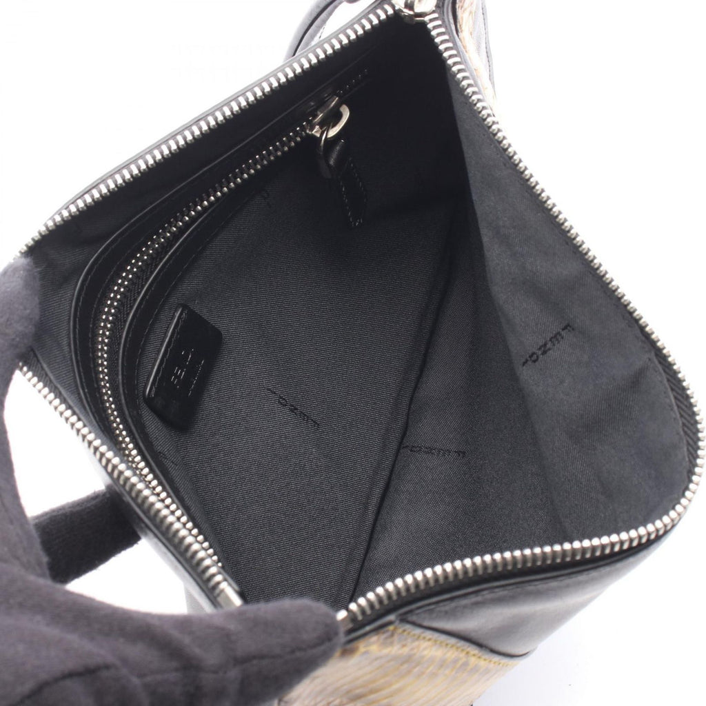 Fendi Clutch Bugs Eye Monster Star Brown Lambskin Exotic Cles the — view 3