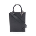Louis Vuitton Handbag Sac Plat Noir Leather Petite