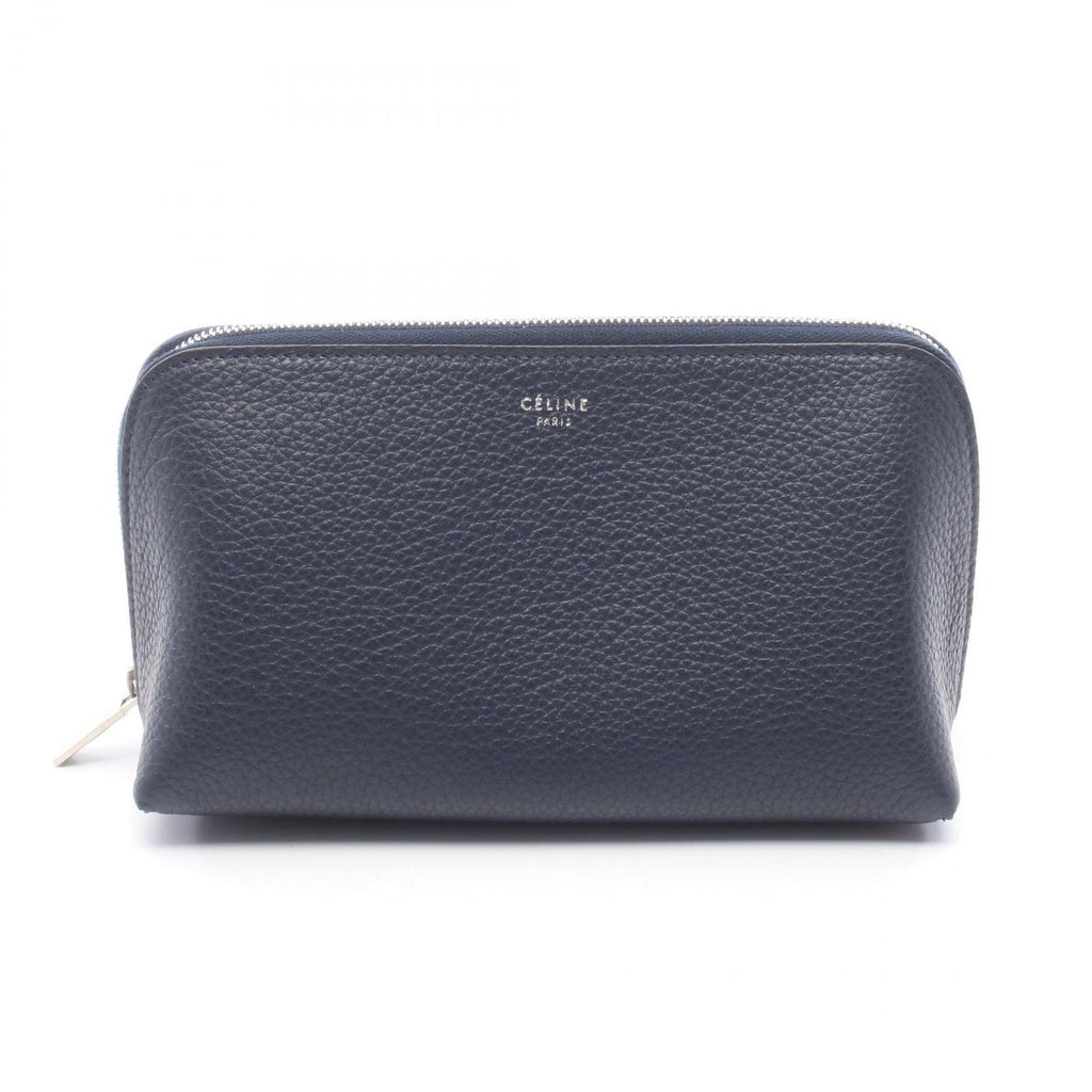 Celine Pouch Navy Leather