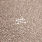 Hermes Handbag Picotin Lock Tourtier Gray Leather — view 4