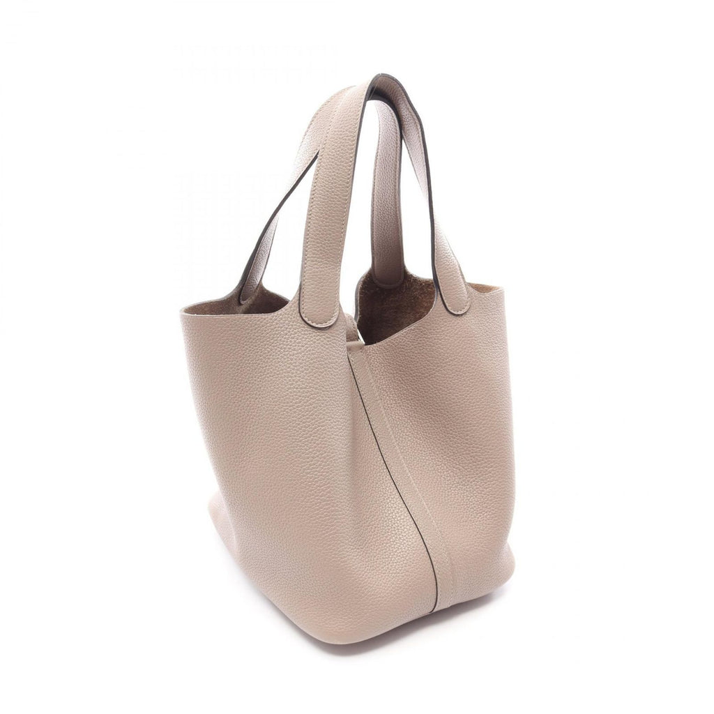 Hermes Handbag Picotin Lock Tourtier Gray Leather — view 2