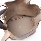 Hermes Handbag Picotin Lock Tourtier Gray Leather — view 3