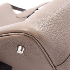 Hermes Handbag Picotin Lock Tourtier Gray Leather — view 7