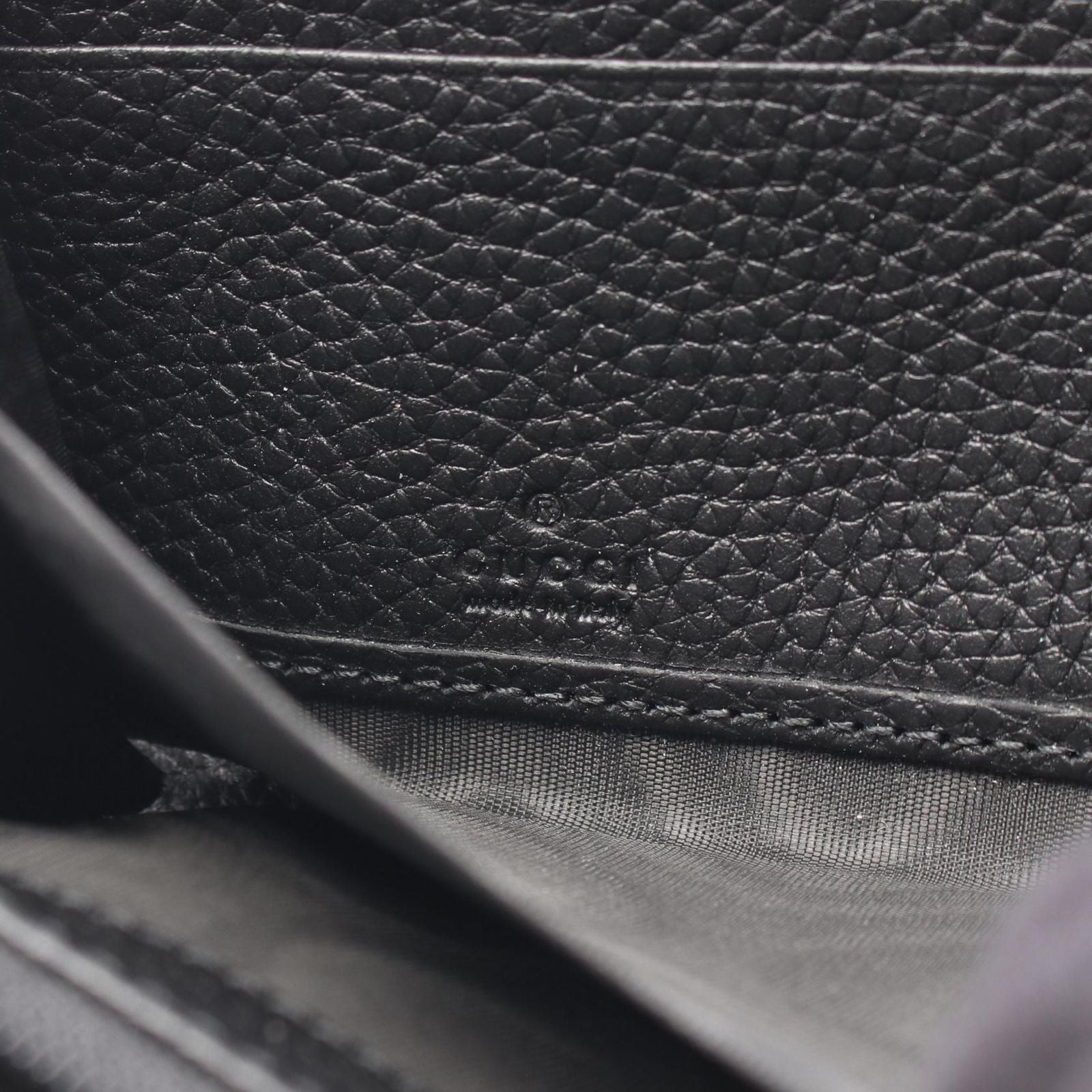 Gucci Round Wallet Jumbo GG Black Leather — view 4