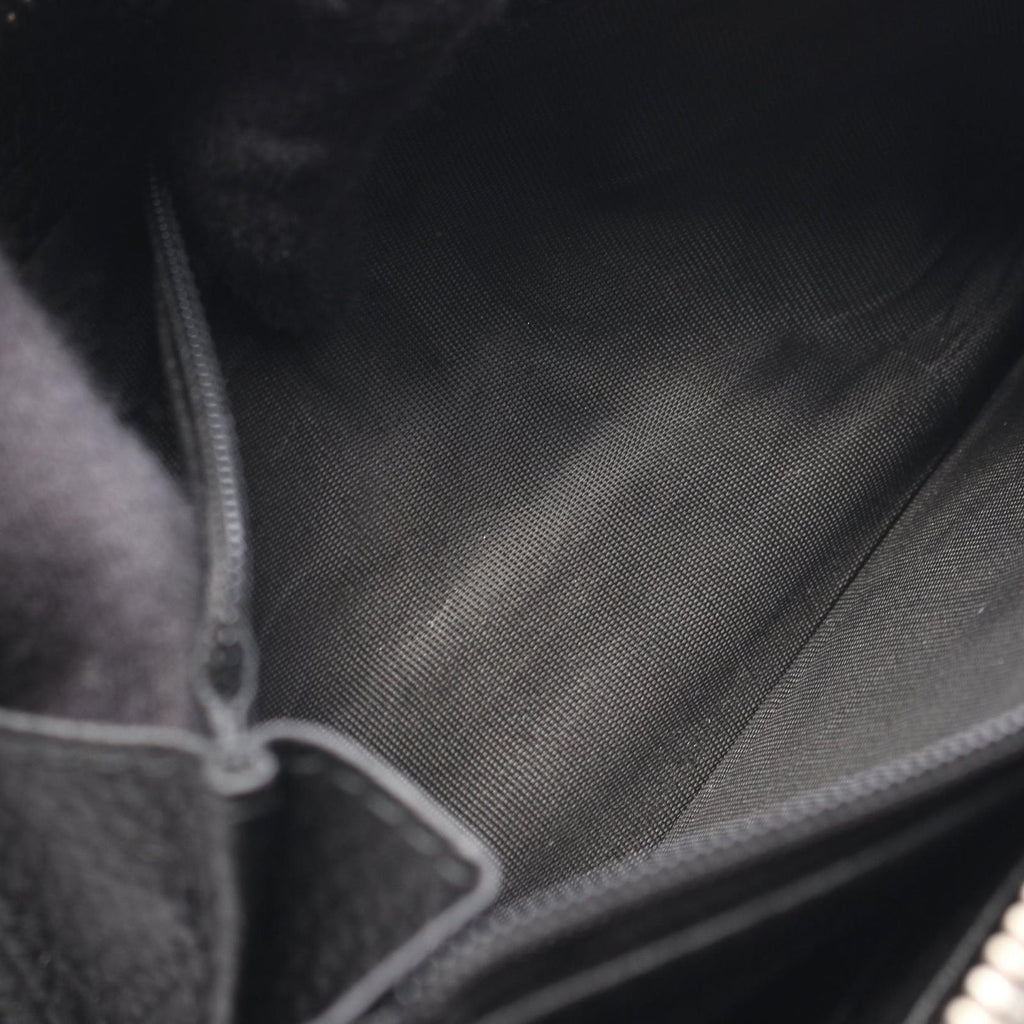 Gucci Round Wallet Jumbo GG Black Leather — view 5