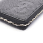 Gucci Round Wallet Jumbo GG Black Leather — view 6