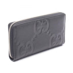 Gucci Round Wallet Jumbo GG Black Leather — view 2