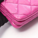Chanel Shoulder Bag Quilted Purple Lambskin Small Flap Chain — view 9